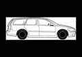 Blueprint volvo v50 2007 01 01 A4 Photo Print