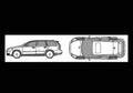 Blueprint volvo v50 2008 01 01 A4 Photo Print