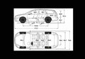 Blueprint volvo v50 2009 01 01 A4 Photo Print