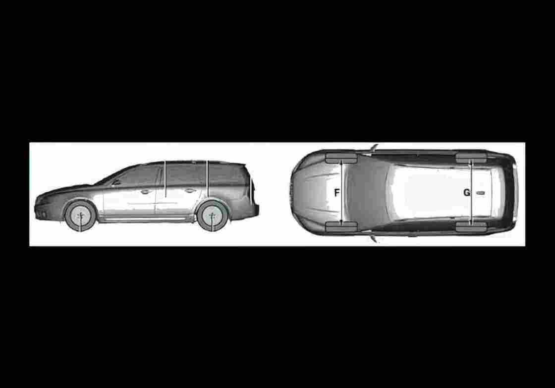 Blueprint volvo v70 2008 01 01 A4 Photo Print