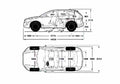Blueprint volvo xc60 2009 01 01 A4 Photo Print