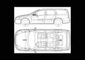 Blueprint volvo xc70 2006 01 01 A4 Photo Print