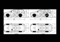 Blueprint volvo xc90 2007 01 01 A4 Photo Print