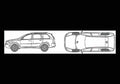 Blueprint volvo xc90 2008 01 01 A4 Photo Print