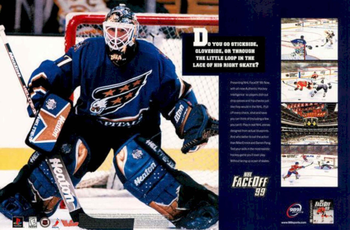 Blues Faceoff 99 Vintage Retro Advert Poster A4 Photo Print