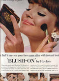 Blush Compact Vintage Retro Advert Ads A4 Photo Print