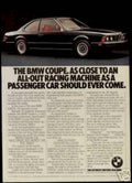 Bmw Coupe 528i Vintage Retro Advert Ads A4 Photo Print