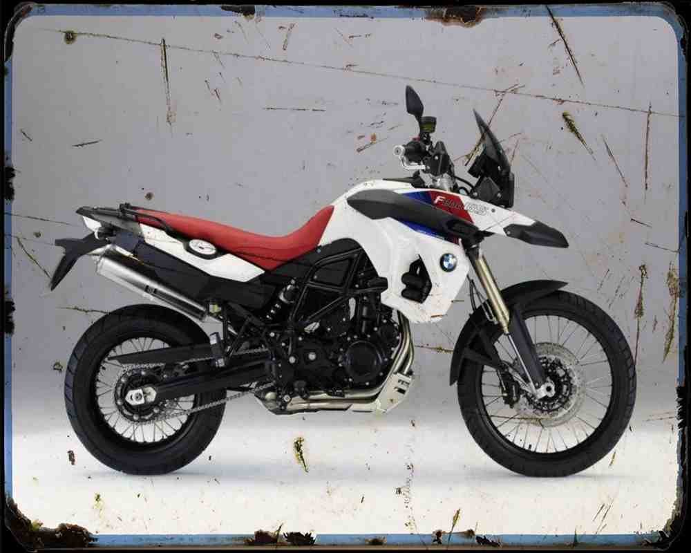 Bmw F 800 Gs Special 2 Motorbike Vintage Aged A4 Photo Print