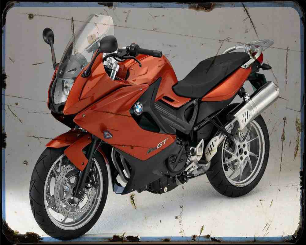 Bmw F800Gt 13 2 Motorbike Vintage Aged A4 Photo Print