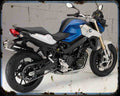Bmw F800R 15 5 Motorbike Vintage Aged A4 Photo Print