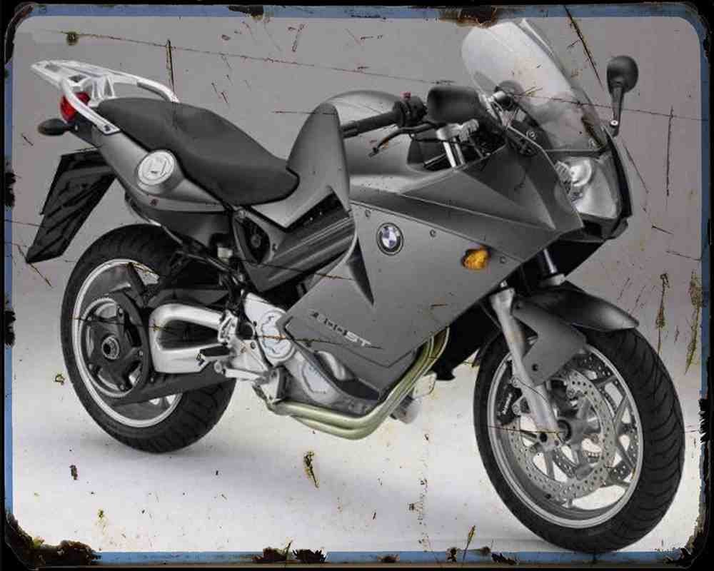 Bmw F800St 06 2 Motorbike Vintage Aged A4 Photo Print