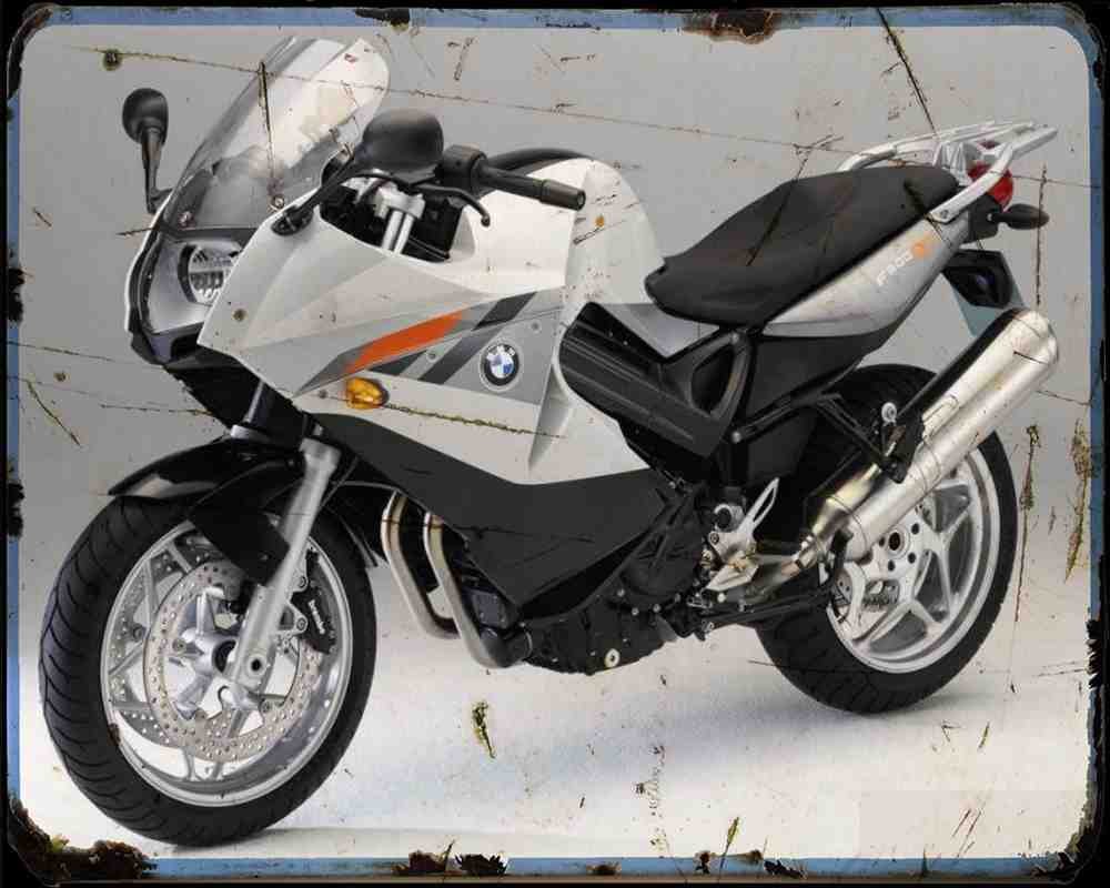 Bmw F800St 11 3 Motorbike Vintage Aged A4 Photo Print