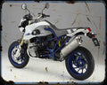 Bmw Hp2 Megamoto 07 2 Motorbike Vintage Aged A4 Photo Print