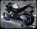 Bmw Hp4 12 3 Motorbike Vintage Aged A4 Photo Print
