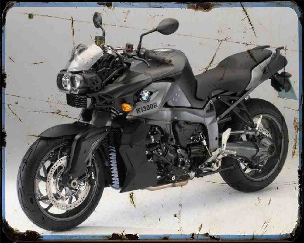 Bmw K 1300 R Dynamic Se 11 Motorbike Vintage Aged A4 Photo Print