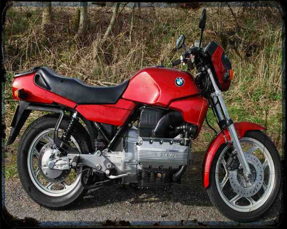Bmw K100 83 1 Motorbike Vintage Aged A4 Photo Print