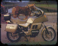 Bmw K100Lt 87 Motorbike Vintage Aged A4 Photo Print