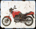 Bmw K75 87 1 Motorbike Vintage Aged A4 Photo Print