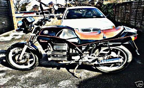 Bmw K75 motorbike A4 Photo Print