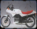 Bmw K75Sa 94 Motorbike Vintage Aged A4 Photo Print
