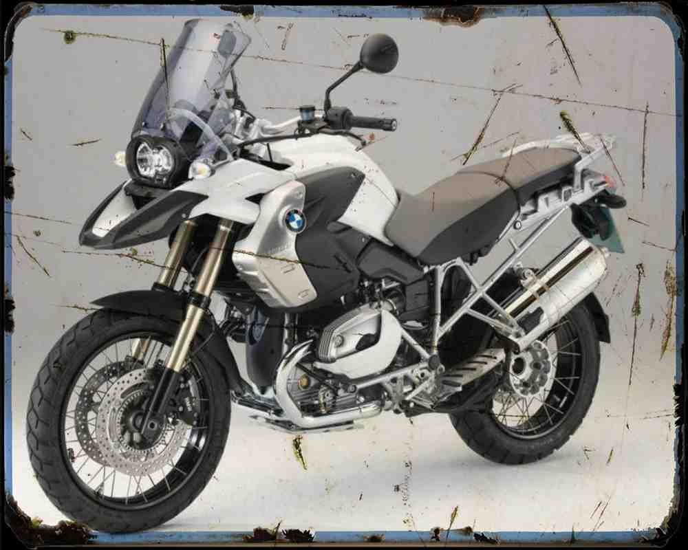 Bmw R 1200Gs Special 1 Motorbike Vintage Aged A4 Photo Print