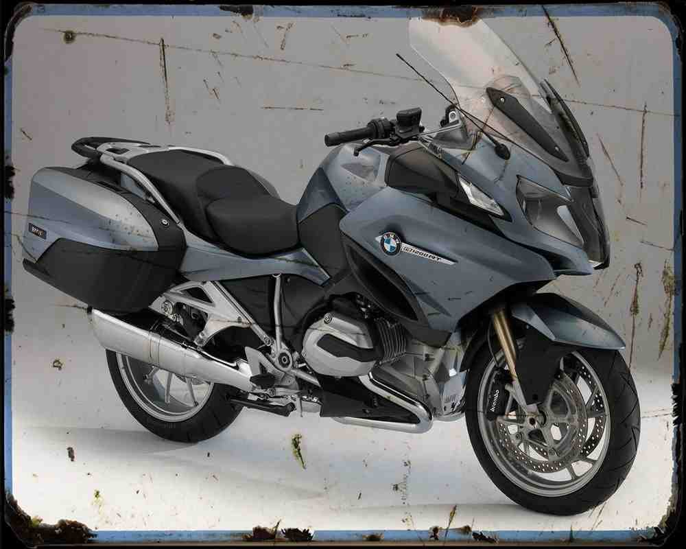 Bmw R 1200Rt 14 5 Motorbike Vintage Aged A4 Photo Print