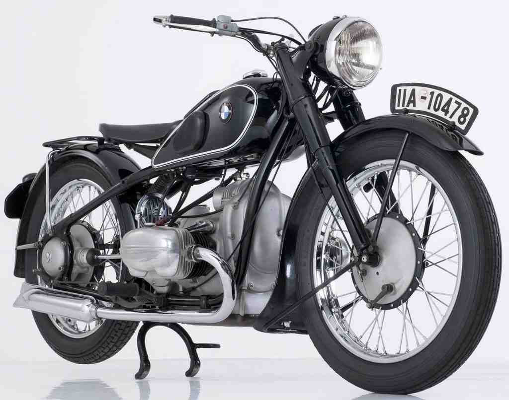 Bmw R 5 2 Motorbike Vintage Aged A4 Photo Print