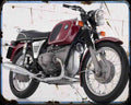 Bmw R 60 5 1 Motorbike Vintage Aged A4 Photo Print