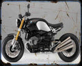 Bmw R Ninet 14 1 Motorbike Vintage Aged A4 Photo Print