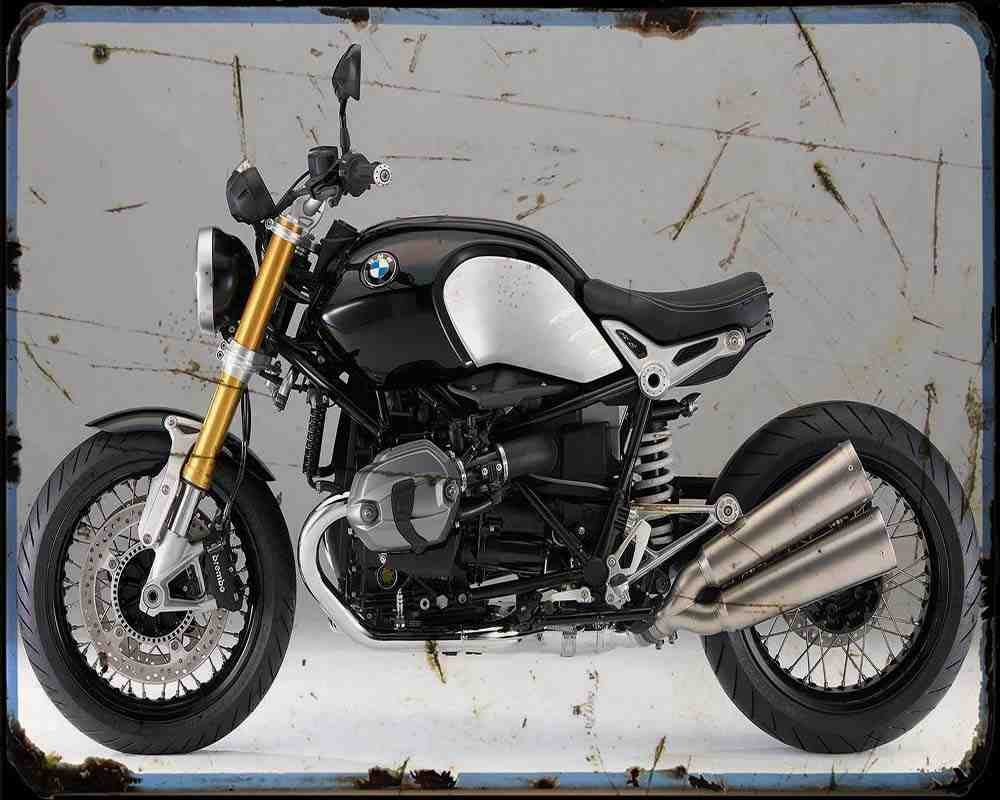 Bmw R Ninet 14 1 Motorbike Vintage Aged A4 Photo Print