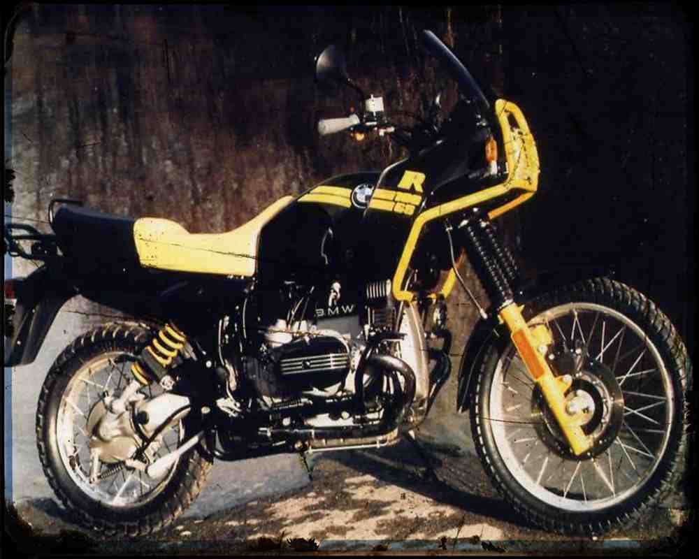 Bmw R100Gs 90 2 Motorbike Vintage Aged A4 Photo Print