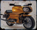 Bmw R100Rs 76 1 Motorbike Vintage Aged A4 Photo Print
