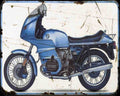 Bmw R100Rs 77 Motorbike Vintage Aged A4 Photo Print