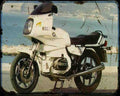 Bmw R100Rs 82 2 Motorbike Vintage Aged A4 Photo Print