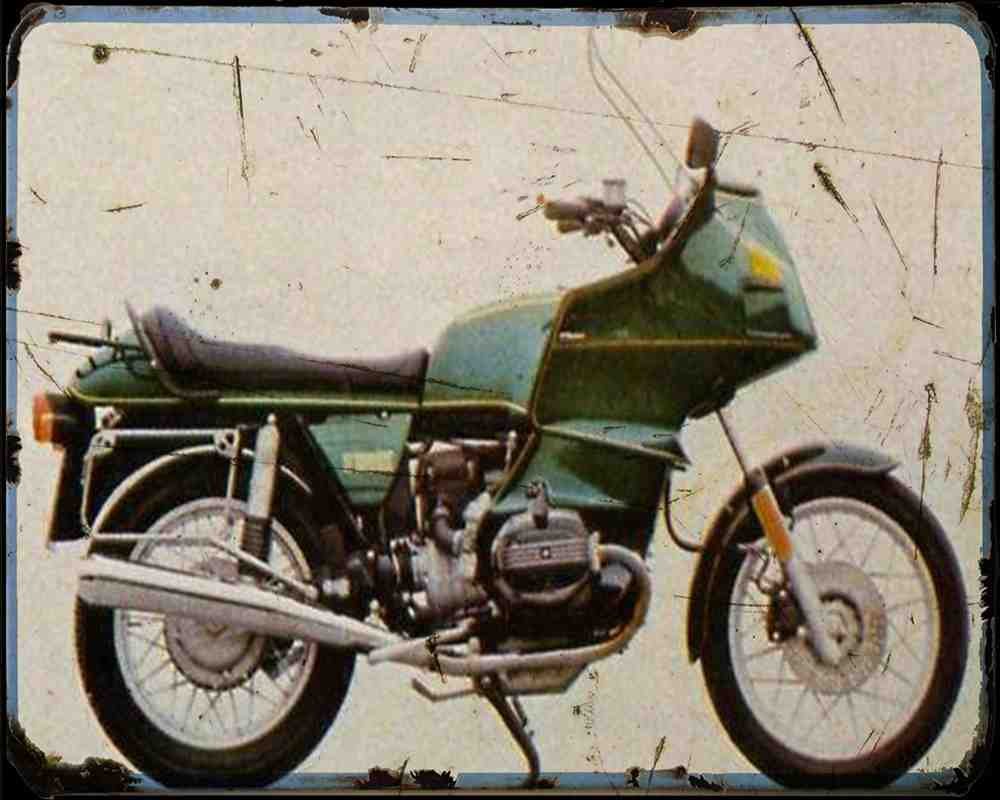 Bmw R100Rt 78 4 Motorbike Vintage Aged A4 Photo Print