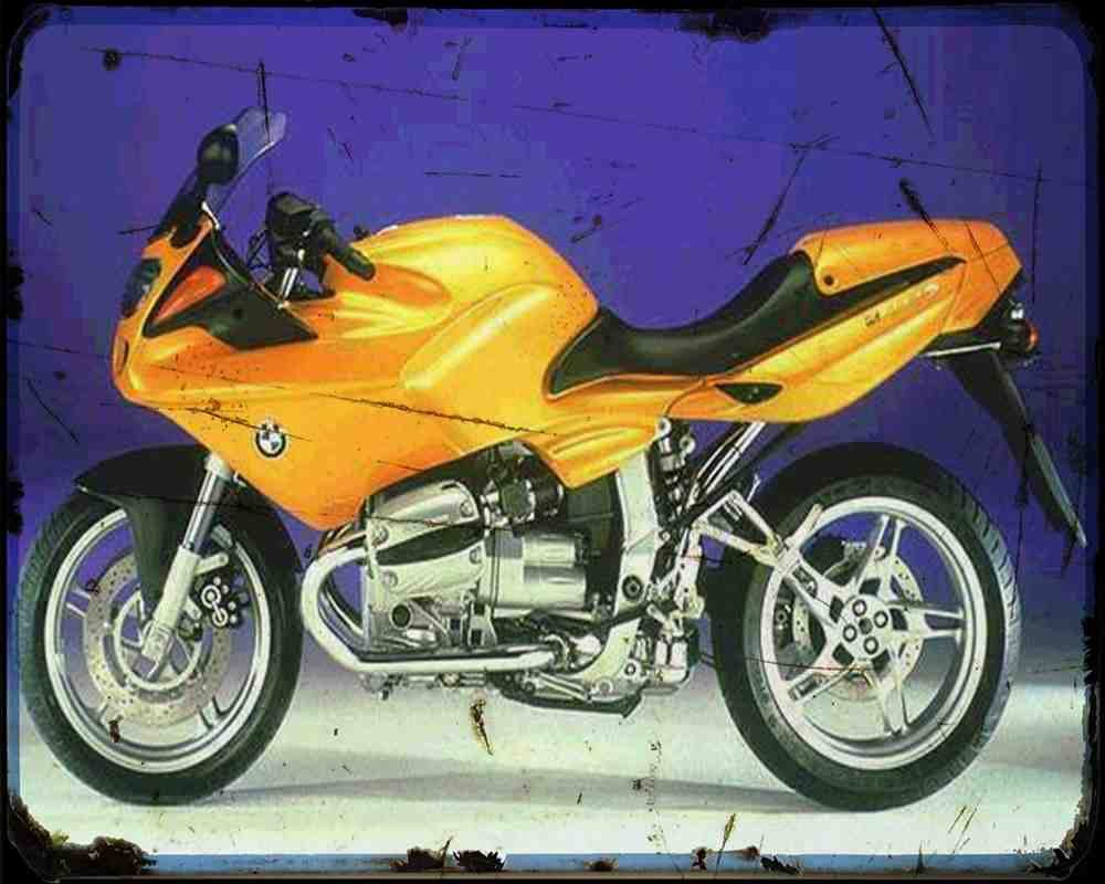 Bmw R1100S 99 Motorbike Vintage Aged A4 Photo Print