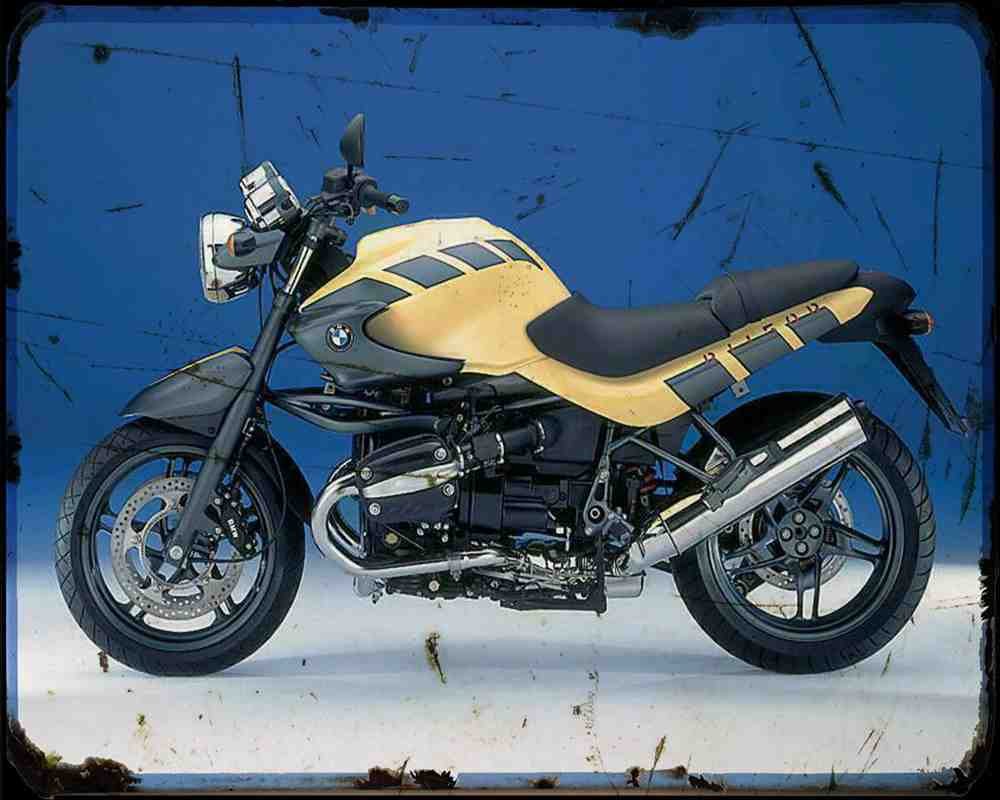 Bmw R1150R 2 Motorbike Vintage Aged A4 Photo Print