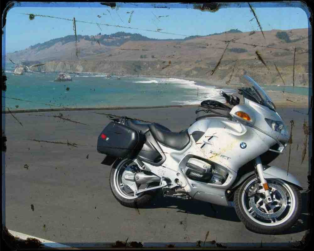 Bmw R1150Rt 02 Motorbike Vintage Aged A4 Photo Print