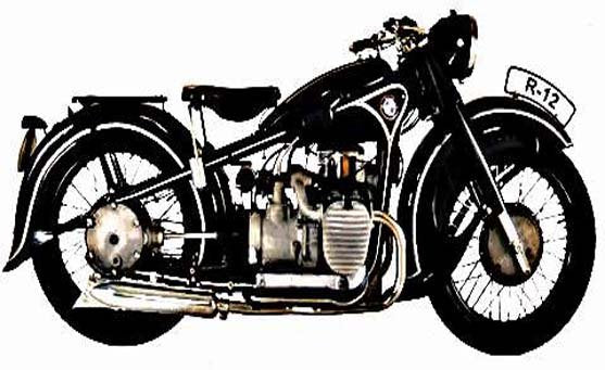 Bmw R12 motorbike A4 Photo Print