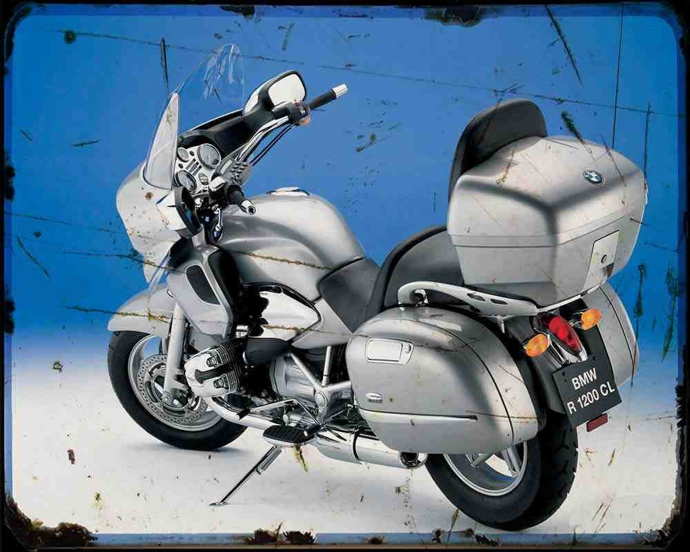 Bmw R1200 Cl 2 Motorbike Vintage Aged A4 Photo Print