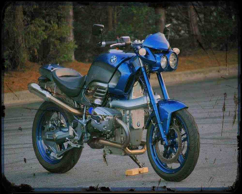 Bmw R1200C Custom 3 Motorbike Vintage Aged A4 Photo Print