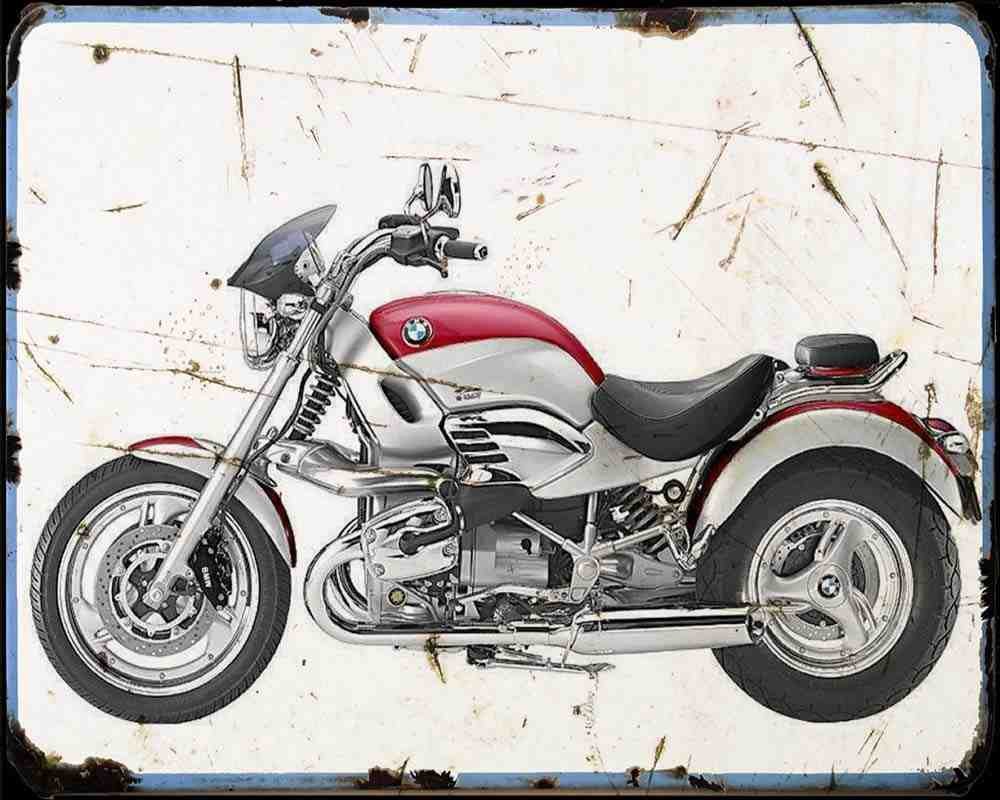 Bmw R1200C Independent 1 Motorbike Vintage Aged A4 Photo Print