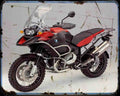 Bmw R1200Gs Adventure 08 2 Motorbike Vintage Aged A4 Photo Print
