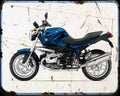 Bmw R1200R 10 Motorbike Vintage Aged A4 Photo Print