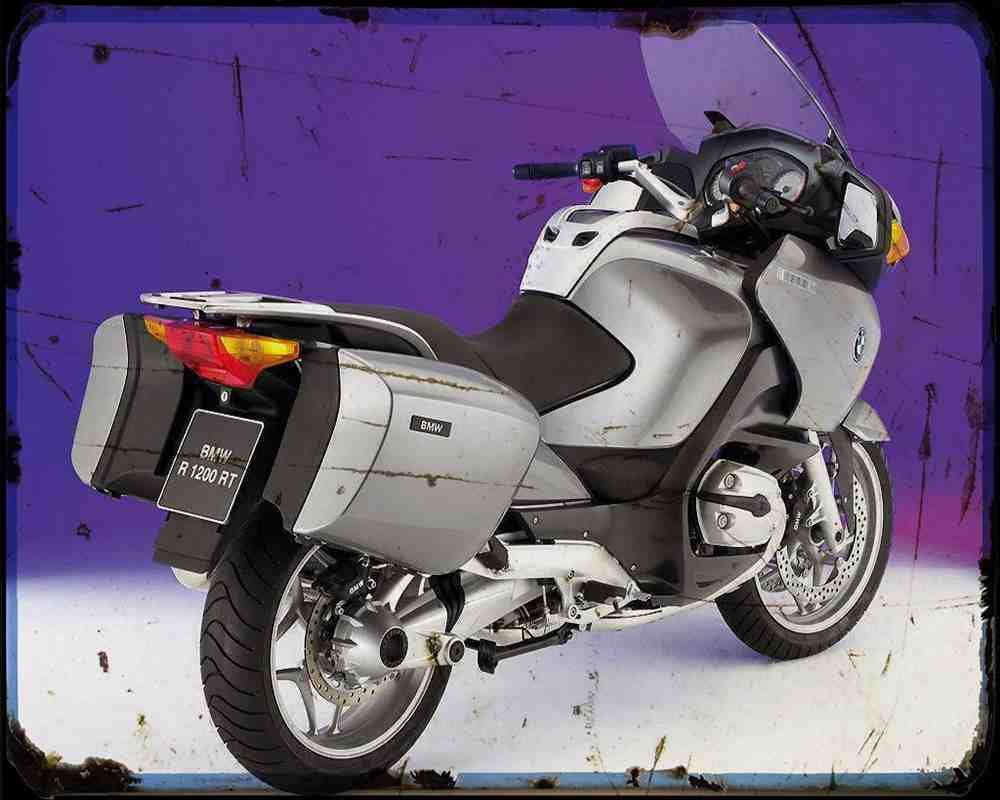 Bmw R1200Rt 05 2 Motorbike Vintage Aged A4 Photo Print