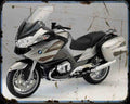 Bmw R1200Rt 12 1 Motorbike Vintage Aged A4 Photo Print