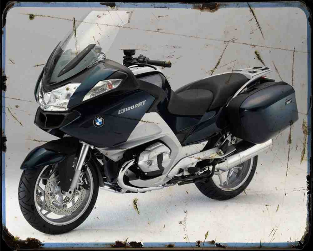 Bmw R1200Rt 12 2 Motorbike Vintage Aged A4 Photo Print