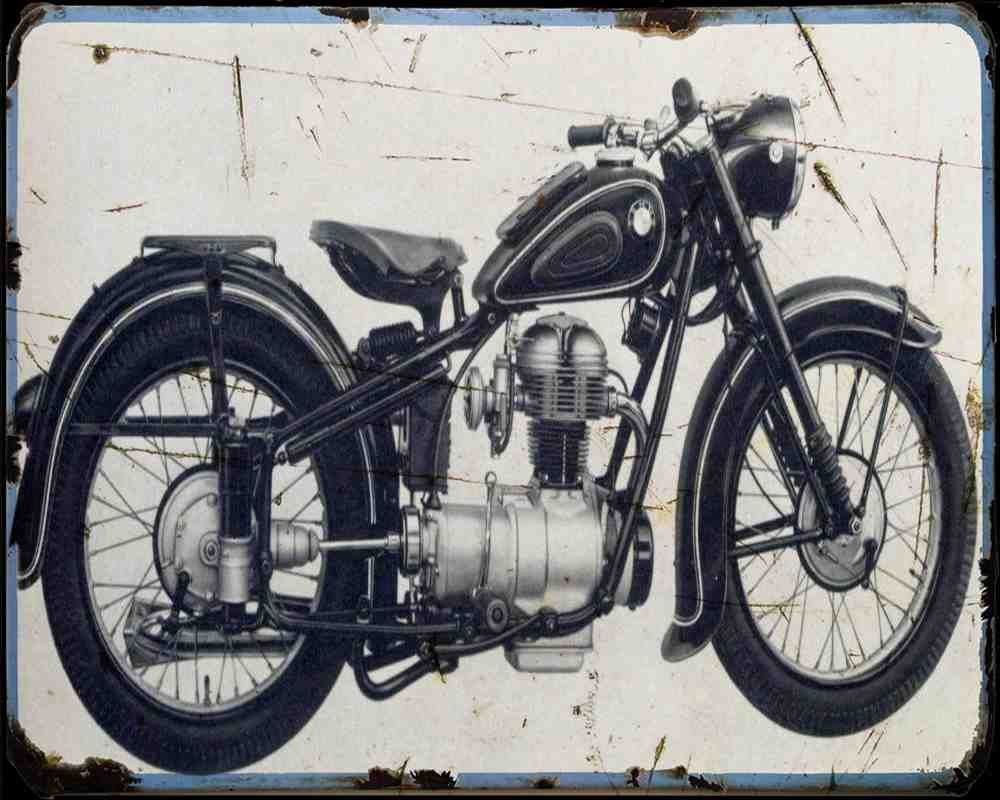 Bmw R25 2 1 Motorbike Vintage Aged A4 Photo Print