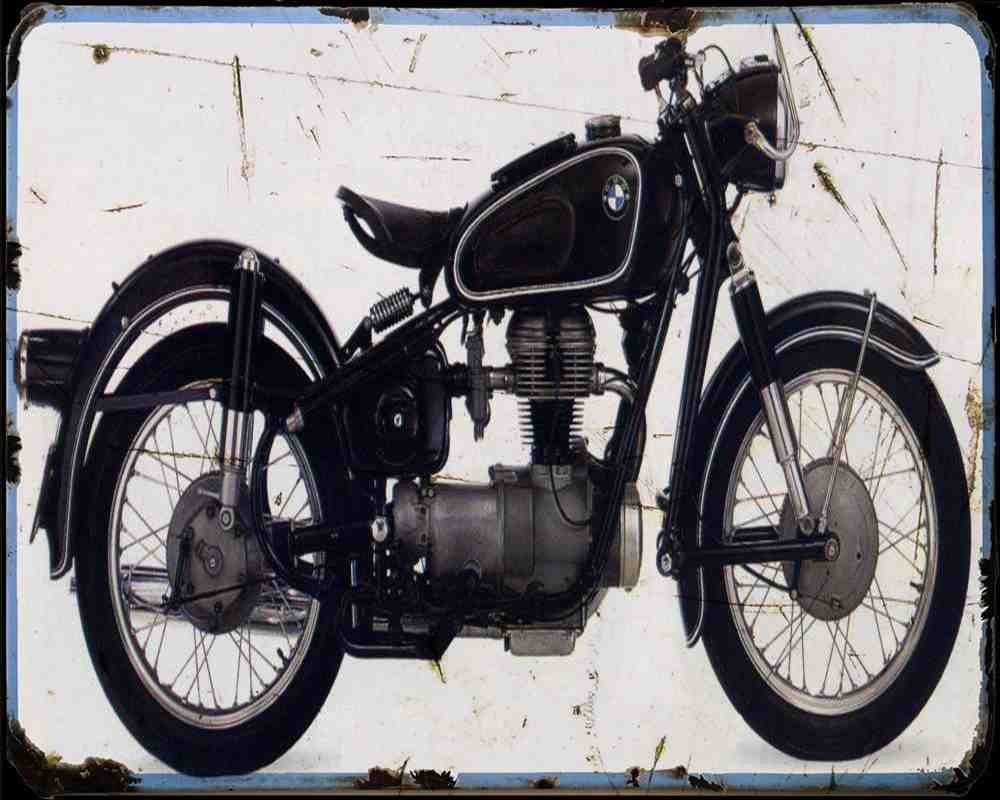 Bmw R26 1 Motorbike Vintage Aged A4 Photo Print