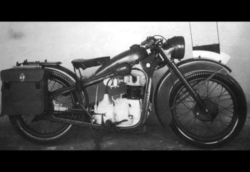 Bmw R35 Military Motorcycle Germany Military A4 Photo Print